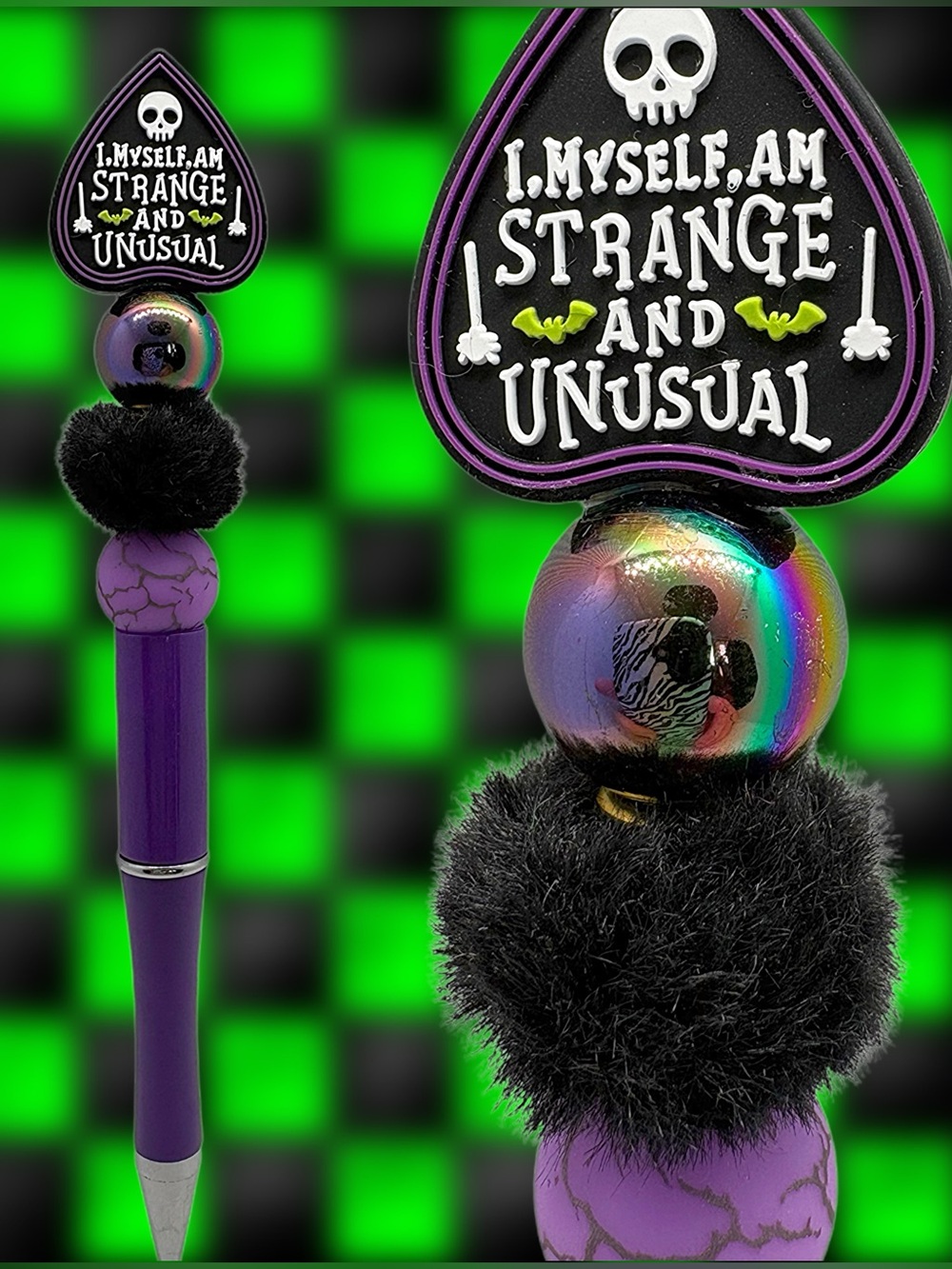 Handmade “Strange and Unusual” Custom Beaded Pen